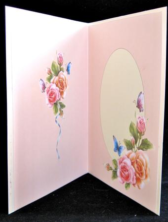 Pink and Peach Roses Insert by Suzi Cooper