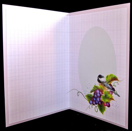 Bird and Grapes Insert by Suzi Cooper