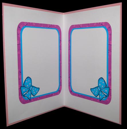 Pink Insert Wit Blue Bow by Suzi Cooper
