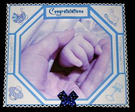 Card Front - New Baby Boy by Suzi Cooper