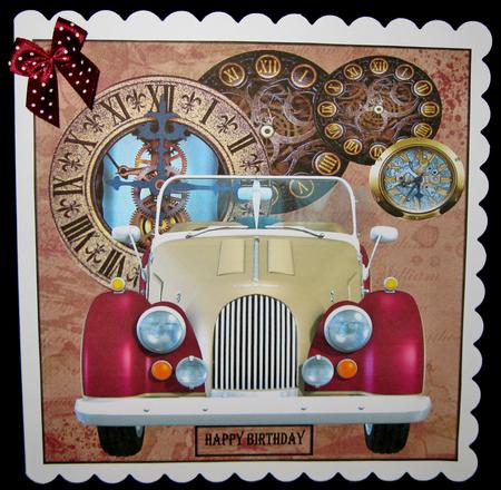 Vintage Car Steampunk Clocks by Suzi Cooper