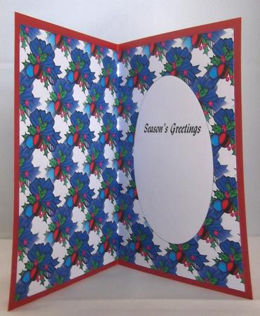 Blue Ribbon and Baubles Insert by Suzi Cooper