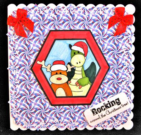 Jiggy Meets Rudolf Stamp by Suzi Cooper