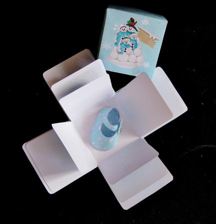Christmas Baby Boy Exploding Box and Shoe by Suzi Cooper