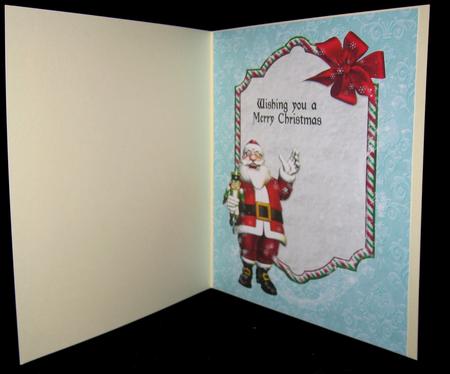 Christmas insert for 8 inch card by Suzi Cooper