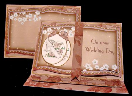 Wedding Shoe on Your Wedding Day 3D Easel Book Kit by Suzi Cooper