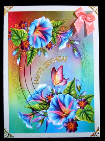 Morning Glory & Butterfly Oval Stacker by Suzi Cooper