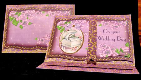 Lilac Ring Your Wedding Day 3D Easel Book Kit by Suzi Cooper