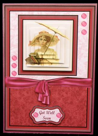 Out for a Stroll Card Front & Pyramid by Suzi Cooper