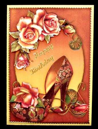 Autumn Diva Shoe & Gorgeous Roses by Suzi Cooper