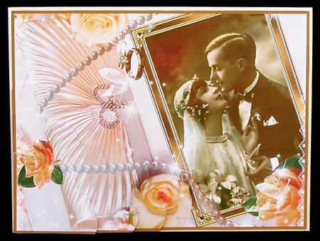 Vintage Wedding - Anniversary #2 Scalloped Corner Stacker by Suzi Cooper