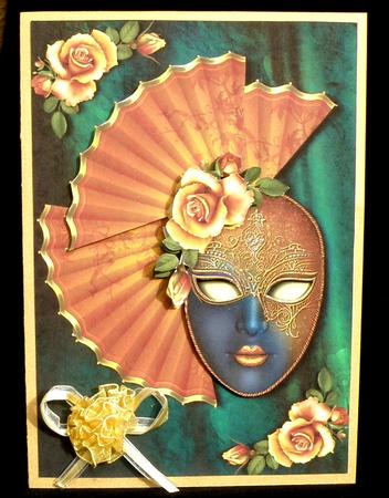 Gold Roses & Golden Masque by Suzi Cooper