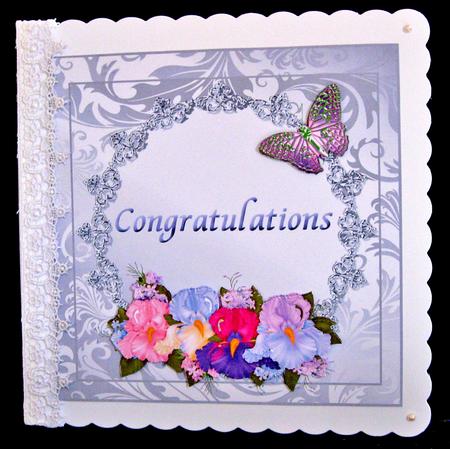 8x8 Congratulations Wedding or Anniversary Topper by Suzi Cooper
