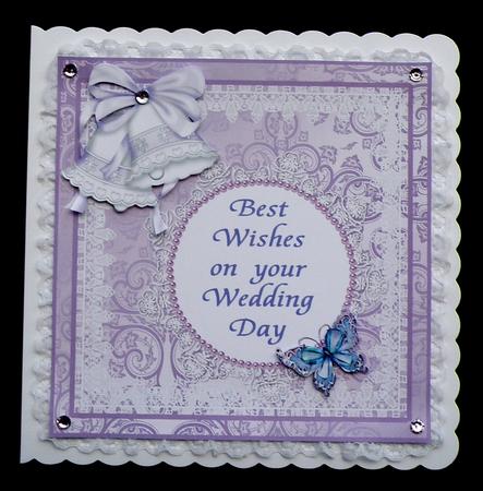 Best Wishes on Your Wedding Day Card Topper by Suzi Cooper