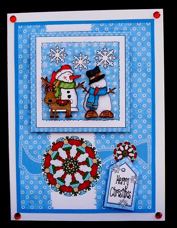 Christmas Snow Friends Topper by Suzi Cooper