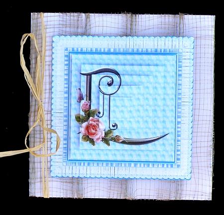 Floral Rose Monogram Letter L by Suzi Cooper