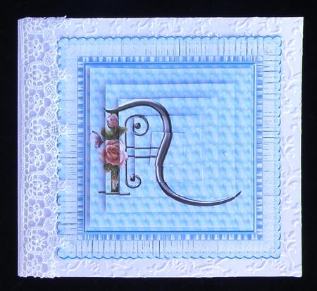 Floral Rose Monogram Letter N by Suzi Cooper