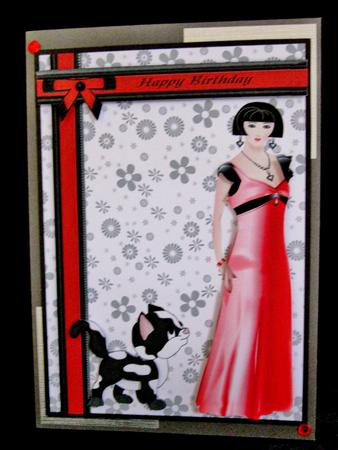Art Deco Lady and Best Friend by Suzi Cooper