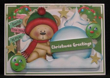 Snow Teddy at Work Again by Suzi Cooper