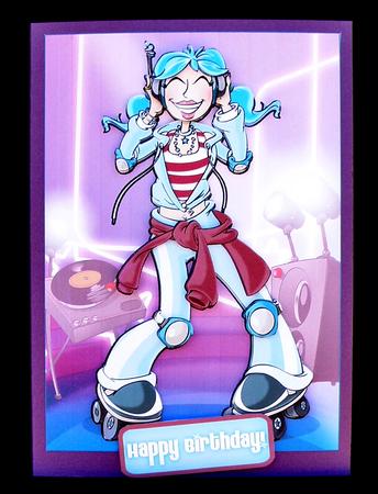 Roller Blade Disco Queen by Suzi Cooper