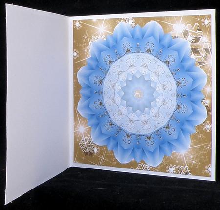 Golden Pleated Christmas Angel Blessings Insert by Suzi Cooper