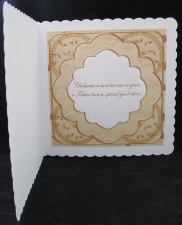 Cream2 Holly Rosette 'good Cheer' 8in Insert Panel Sheet by Suzi Cooper