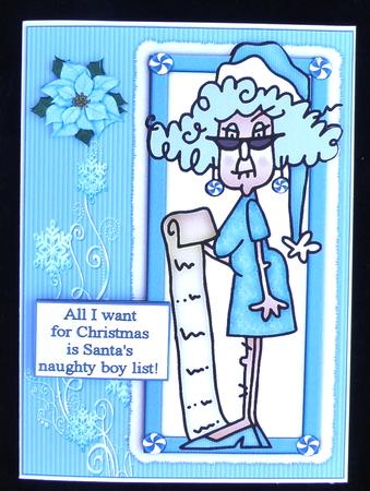 Stella Wants Santa's List Quick Card by Suzi Cooper
