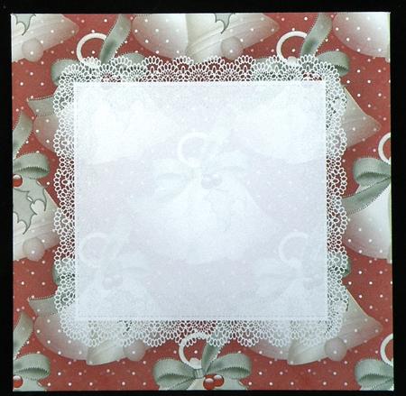 All in One Envelope for 5 Inch Card - Christmas Bells 2 by Suzi Cooper