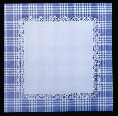 All in One Envelope for 5 Inch Card - Dark Purple Checks by Suzi Cooper