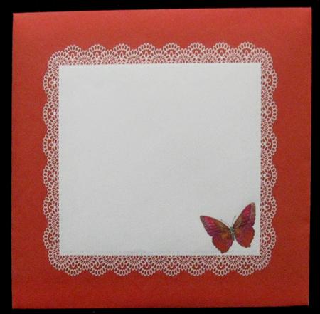 All in One Envelope for 5 Inch Card-glimmering Butterflies 2 by Suzi Cooper