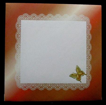 All in One Envelope for 5 Inch Card-glimmering Butterflies 3 by Suzi Cooper