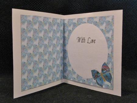 5 Inch Square Insert - Glimmering Butterflies by Suzi Cooper