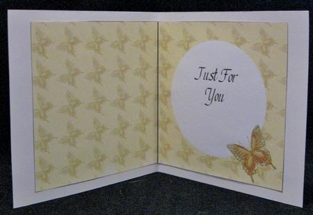 5 Inch Square Insert - Glimmering Butterflies 3 by Suzi Cooper