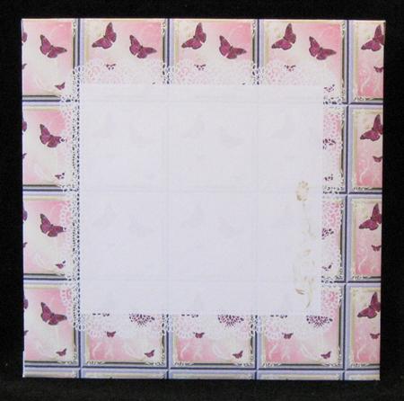 All in One Envelope for 5 Inch Card - Magenta Butterflies by Suzi Cooper