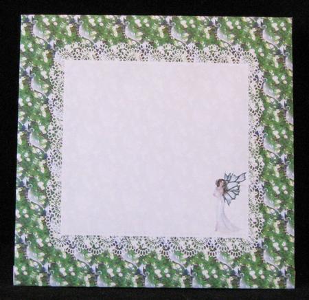 All in One Envelope for 5 Inch Card - Fairy in Garden by Suzi Cooper