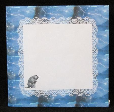 All in One Envelope for 5 Inch Card - Moon Fairy with Cats by Suzi Cooper