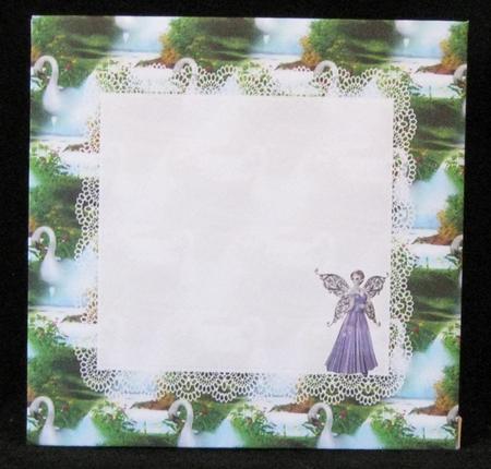 All in One Envelope for 5 Inch Card - Fairy with Swan by Suzi Cooper