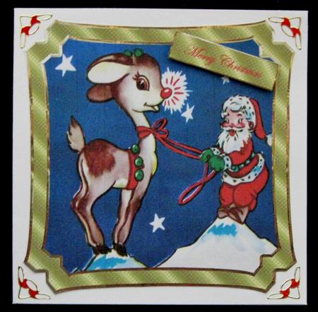 Rudolf Reindeer and Kittens by Suzi Cooper