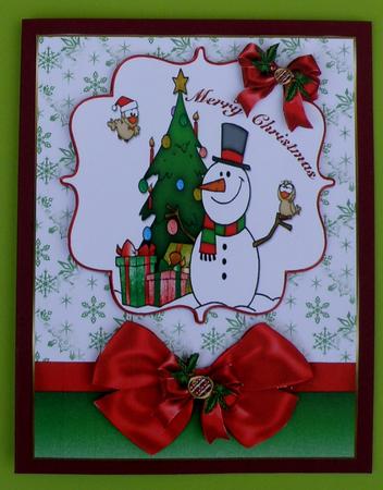 The Jolly Snowman Quick Card by Suzi Cooper