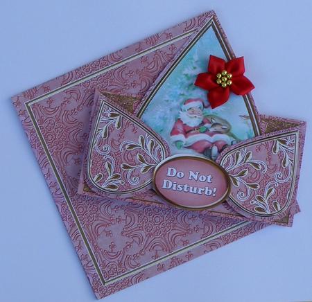 Sleeping Santa Pink Do Not Disturb! Teardrop Trio Kit by Suzi Cooper