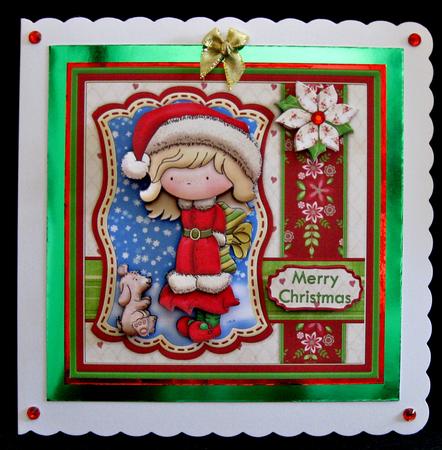 Barney's Bone Christmas Topper & Decoupage by Suzi Cooper