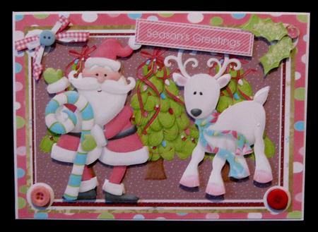 Santa and Reindeer by Suzi Cooper