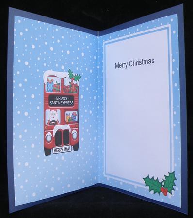 Xmas Santa Express A5 Brian Matching A5 Insert by Suzi Cooper