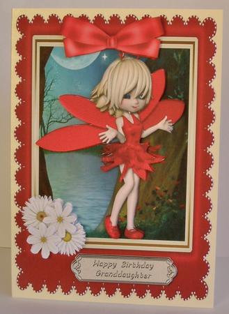 Beautiful Fairy Fae in Red by Suzi Cooper