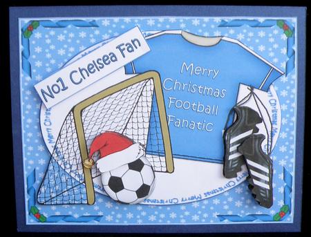 Chelsea Blue Football Christmas by Suzi Cooper
