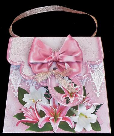 Handbag Gift Box Stargazer Lilies by Suzi Cooper