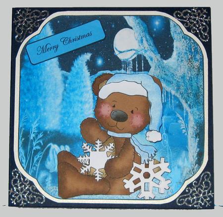 Snowflake Teddy Bear by Suzi Cooper