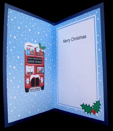 Xmas Santa Express A5 Across the Miles Matching A5 Insert by Suzi Cooper