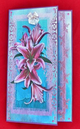 Stargazer Lilies Shortfall Card by Suzi Cooper