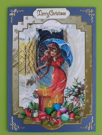 Vintage Magical Christmas Pyramid Topper by Suzi Cooper